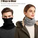 3Pcs Winter Neck Warmer Gaiter for Women Men Thermal Fleece Ski Face Mask Cover Windproof Scarf for Skiing Hiking
