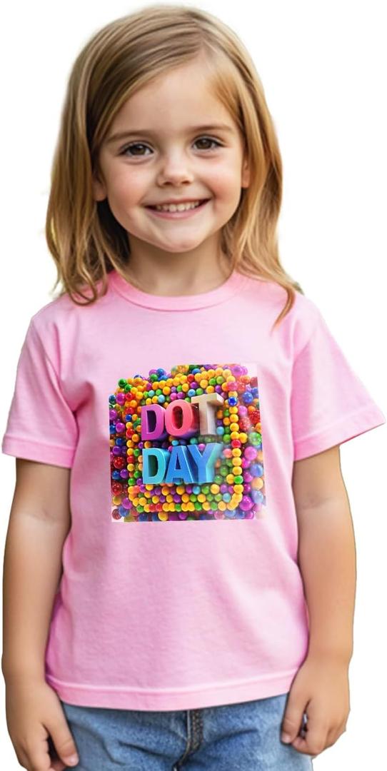 Dot Day Shirt Kids Boys Girls Toddler Happy International Dot Day Shirts Polka Dot T-Shirt 2025 Short Sleeve Tops Tee 2T-8Y