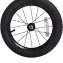 JOYSTAR 12 Inch Kids Bike Front Wheels Replacement with 12 Inch Air Rubber Tire 