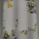 DriftAway Blossom Abstract Floral Ink Painting Lined Window Curtain Valance Rod Pocket 2 Layer 52 Inch by 18 Inch plus 2 Inch Header Yellow