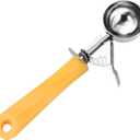 2 Oz Scoop, Disher, 4 Tablespoon Cookie Scoop With Spring-Load Trigger, Yellow Handle, for Portion Control, Cookie Dough, Cupcake Batter, Ice Cream, Mashed Potatoes