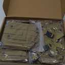 Universal Tactical Car Seat Back Organizer Bag Tactical Molle Vehicle Organizers Panel Vehicle Protector Organizers with 5 Detachable Pouches for Car Truck Ford Jeep (Khaki)