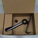 LISEN Cell Phone Stand Phone Holder for Desk Office Decor, Office Desk Accessories Gifts Women PC Gaming Essentials iPhone Stand Gadgets Men Fit OtterBox Case Switch iPad Air Tablet 4-10 in (BLACK)