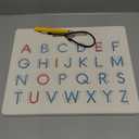 GAMENOTE Double Sided Magnetic Letter Board - 2 in 1 Alphabet Magnets Tracing Board for Toddlers ABC Letters Uppercase & Lowercase Practicing Learning Education Toys