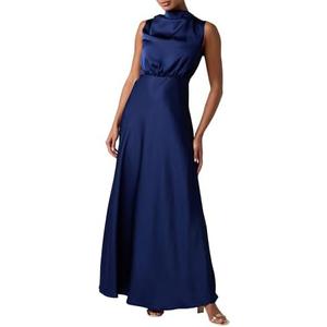 Lulus Womens Ada Satin Maxi Dress L