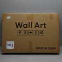 Framed Black and White Boho Wall Art for Living room, Large Black Abstract Geometric Artwork for Walls Mid-Century Modern Pictures Minimalist Bohemian Wall Art for Hallway Office Wall Decor 30x60 Inch