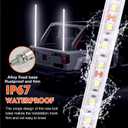4ft LED White Whip Lights for Truck, 1PCS 12V Buggy LED Whips