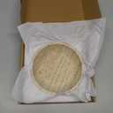 Travertine Bowl,Decorative Bowl Modern Key Bowl for Entryway Table, Pedestal Bowls for Dining Table Center,Living Room, Kitchen Decor Modern Home Decor Marble Bowls (7.8 Inch) (Yellow)