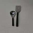 Grill spatula - stainless steel - silicone handle - cutting, turning and turning, MG Carving Premium Scoop