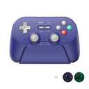 8Bitdo Pro 3 Bluetooth Controller with Swappable ABXY Buttons, TMR Joysticks, Hall Effect Triggers, Pro Back Buttons, Charging Dock, for Switch/Switch 2, Windows, Apple, SteamOS, Android - Purple