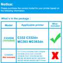 LCL Compatible Drum Unit Replacement for OKI 44968308 Image Color Drum Unit for OKI C332 C332dn MC363 MC363dn Printer
