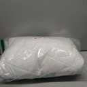 Amazon Basics Hypoallergenic Quilted Mattress Topper Pad, Cover 18 Inches Deep, Full, White