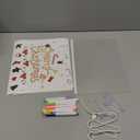 LED Note Board with 7 Colors, 13.7"X10" Led Drawing Board for Kids, Light Up Acrylic Dry Erase Writing Board with 7 Markers, Soft Cloth, Hanging Chain, Christmas & Birthday Gift for Kid Girl (Wired Control)