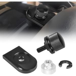 Black Style Rear Fender Seat Bolt Lock Screw Tab Knob Cover Nut Mount Kit Fit for Harley Touring Street Glide Road King Dyna Sportster 1996-2024 Accessories