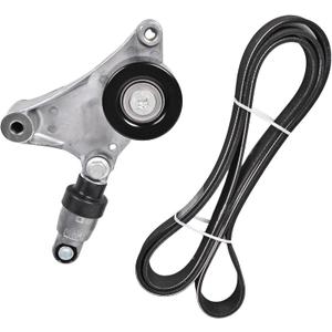 Drive Belt Tensioner Pulley and Serpentine Belt Component Kit 38216+7PK1940 Compatible with 2004-2006 Toyota Camry Solara 2005-2006 Scion tC 2.4L Drive Belt Tensioner Assembly Replace OE#16620-28090