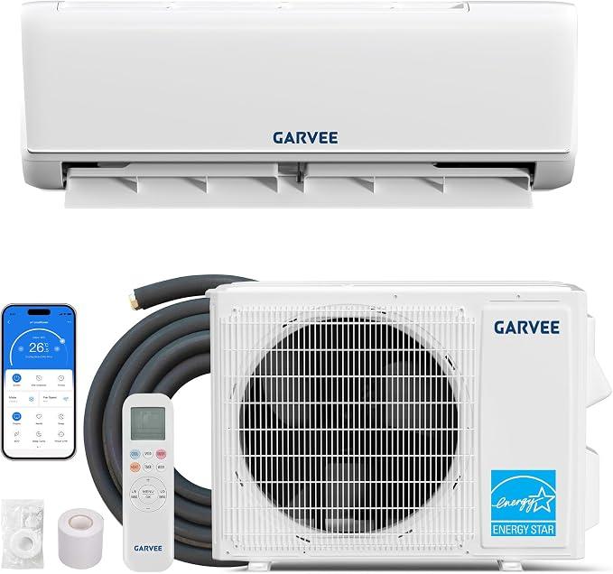 12,000 BTU Mini Split AC & Heat Pump | 115v, Inverter, Smart WiFi, Remote | Ultra-Quiet, Energy Efficient for 750 Sq.Ft Space