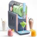 Slushie Machine for Home, 66oz Smart Frozen Drink Maker, 5 Programs & Clean Mode, No-Ice-Needed Slushy Maker for Margaritas, Smoothies, Milkshakes, Cocktails, and Soft Serve Ice Cream (Peach)