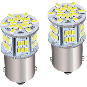 1156 LED Bulb White 1156 Bulb for Brake Light Bulbs Led Reverse Turn Signal Parking Tail Light Bulbs 12V-24V 6800K 54SMD Single Contact Super Bright Reverse Lights 1141 1003 7506 BA15S (White)