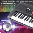 61 Key Keyboard Piano with Built-in Speaker and Microphone, Portable Electronic Digital Piano for Beginners, Perfect Musical Starter Instrument, Ideal Gift for Aspiring Musicians