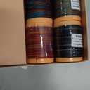 Variegated Waxed Polyester Thread -8 Deep Ombre Colors - 0.5mm Wax String for DIY Bracelets, Straps, Micro Macrame, Jewelry Making, Knotting, Beading, Braiding, Binding - 82 Yards/Spool