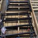 Amazon Basics Foldable Metal Platform Bed Frame with Storage Space, Sturdy Steel, No Box Spring Needed, 18 Inches High, Tool-Free Setup, Noise Free, King Size, Black