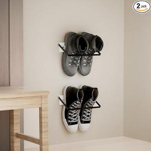 Wall Mounted Shoe Rack, Rv Shoes Storage, Hanging Shoe Storage Organizer Racks for RV, Entryway and Door, Apartment, Shoe Rack Organizer, Wall Shoe Rack for Space Saving,11",Brown