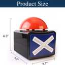 BEAN LIEVE 4Pack Game Buzzer - Quiz Trivia Lights Sound, Red Game Buzzer for Adults