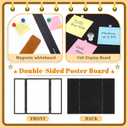 48 x 36 Trifold 3-Panel Display Board with Black Felt Board and Storage Bag