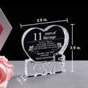 YWHL Happy 11th Wedding Anniversary, Romantic Gifts for Her Him, 11 Years Marriage Gifts for Wife