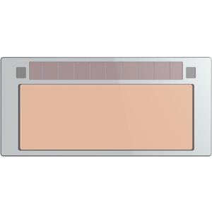 Tefuawe 2x4 1/4 Gold Automatic Welding Lens, 2 Amp TIG Rating, Variable Shade with Multiple Settings, For Stick Mig Tig