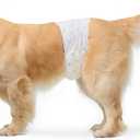 Amazon Basics Male Dog Diapers, Ultra Absorbent Disposable Wrap with Wetness Indicator, Secure Fit, Leakproof and Breathable, Large, 30 Count