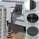 HVAC Wall Penetration and Duct Kit Cover, Split Air Conditioning Duct Kit Wall Cover, Easy to Install HVAC Wall Penetration for Indoor and Outdoor Air Conditioning Systems(Black)
