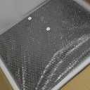 Diflart Natural Stone Cuttings Board for Kitchen, 16x20 Inch, Black, Granite Pastry Slab Large with Non-Slip Feet for Cheese, Charcuterie, Dough, Chocolate, Pack of 1 Piece (Gray)