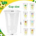 18 oz Champion Cup Salute To Brazil, 5-Time World Soccer Champion, 24-Count Disposable Plastic Party Cups, National Flag Themed for Fan Event Decorations Game-Day Festival, VAI BRASIL 2026