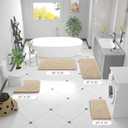 OLANLY Bathroom Rugs 36x24, Extra Soft Absorbent Chenille Bath Rugs, Rubber Backing Quick Dry, Machine Washable Bath Mats for Bathroom Floor, Tub and Shower, Home Decor Accessories, Beige
