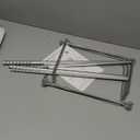 SUNEE Hanging File Folder Frame, Letter Size Files Holder Bars,17.5 Inches, Set of 2