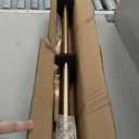 Double Curtain Rods Warm Gold, Double Rod Curtain for Window 28-48 Inches, Adjustable Double Drapery Rod with Round Finials, 1-Inch Front and 5/8 Inch Back Double Rod Curtain Rods Warm Gold