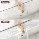 Diatomite Faucet Mat for Kitchen Sink - Fast Drying Sink Splash Guard, Multi-Slope Fast Self-Draining Stone Sink Mat for Kitchen Faucet, Sink Faucet Mat Splash Guard Keep Countertops Dry (23.6"x4.5")