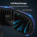 iMaihom 100W Motion Sensor Outdoor Lights Plug in, 9000LM LED Security Light, Dusk to Dawn Motion Flood Light, 6500K, IP65 Waterproof, 3 Head Exterior Motion Detector Light for Yard Garage (2Pack)