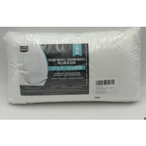 Utopia Bedding Throw Pillows Insert (Pack of 2, White) - 18 x 18 Inches Bed and Couch Pillows - Indoor Decorative Pillow