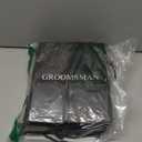 Yeaqee 6 Pack Groomsmen Gift Bags with Tissue Paper Wedding Favor Bag with Tag DIY Best Man Proposal Gift for Groomsman Best Man Bachelor Party Supplies, 10x8x4 Inch