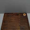 THETCHRY Walnut Wood Cutting Boards for Kitchen, End Grain Chopping Board Double Sided, Large Cutting Board with Handle, Charcuterie Butcher Block for Meal Prep & Serving with Gift Box, 17"13"1"