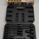 18-Pieces Impact Socket Extension Set: 1/4", 3/8" & 1/2" Drive Socket Extension Bar, Socket Adapter Set, Swivel Universal Joints & Impact Coupler