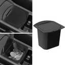Center Console Coin Box Organizer for 2018-2024 2025 2026 Jeep Wrangler JL Gladiator JT Accessories Armrest Insert ABS Plastic Coin Holder Secondary Storage Box