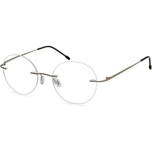 Eyekepper Frameless Reading Glasses Women - Round Rimless Readers Men Silver, + 1.50