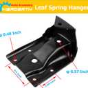 12474021 Rear Leaf Spring Bracket Kit Compatible With 1999-2015 Silverado Sierra 1500, 2007-2009 Tahoe Yukon ESCALADE AVALANCHE, Rear Leaf Spring Hanger Replace 722032