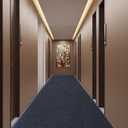Commercial Runner Rug, 3 x 10 FT Entrance Floor Mat Area Rugs Hallway Carpet with Non-Slip PVC Backing Indoor Outdoor Home Doormat for Office Balcony Corridor Kitchen Garage (Black), 2'11" x 9'10"