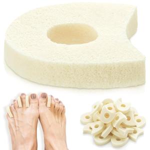 TrelaCo 60 Pcs Foam Toe Separators Spacers for Corn Relieves,1/4 Inch, Pain from Bunions, Blister and Hammer Toe Relief