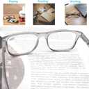Reading Glasses for Men +5.00 Oversized Large Square Men's Readers 4 Pack Lightweight Wide Cheaters Glasses w/Spring Hinges