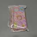 for iPhone 15 Plus Case Wallet Crossbody with Card Holder,Retro Oil Painting 3D Flower Case with Wrist Strap&360Ring Stand [Screen Protector+Camera Lens Protector] Flip Phone Cover,Rose Gold